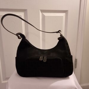 Nine & Company Black Geo Print Shoulder Bag